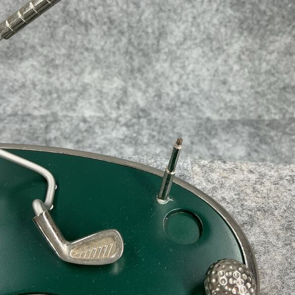 Golf Putting Green Business Card Holder Paper Weight Pin Flag Ball Clubs 785 - Picture 7 of 7